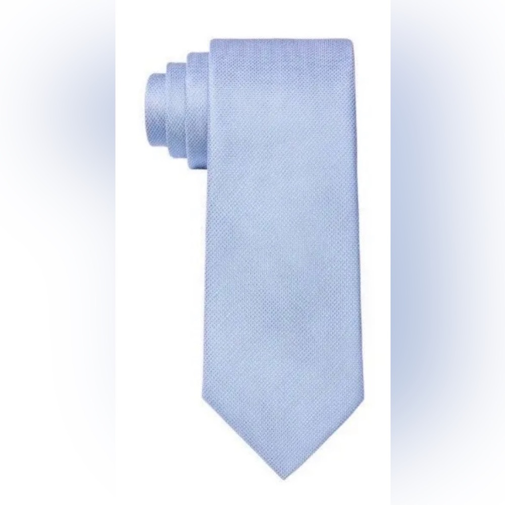 Calvin Klein Men's Slim Micro-Diamond Tie Light Blue